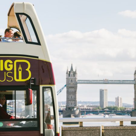 Hop on hop off bus in Londen