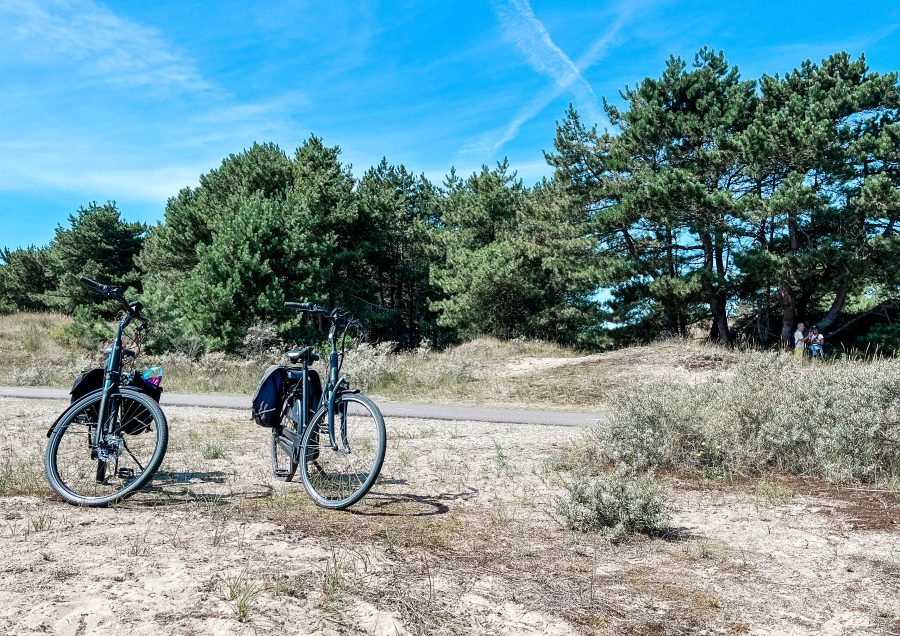 fietsen door de duinen bij katwijk, noordwijk en wassenaar