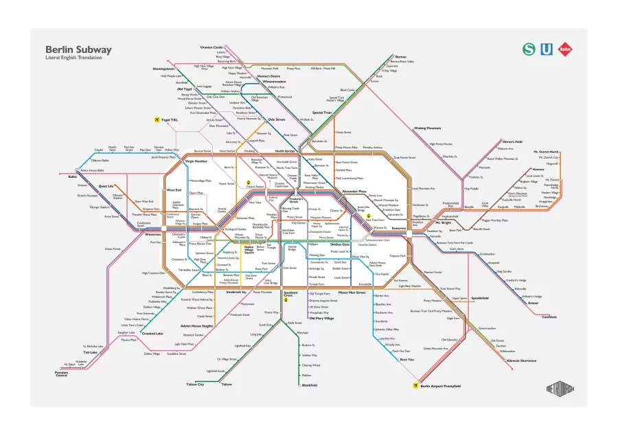 plattegrond van de metro in berlijn