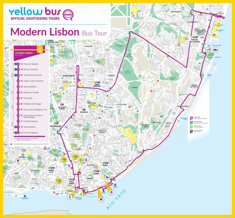 hop on hop off bus lissabon platteground route modern lisbon