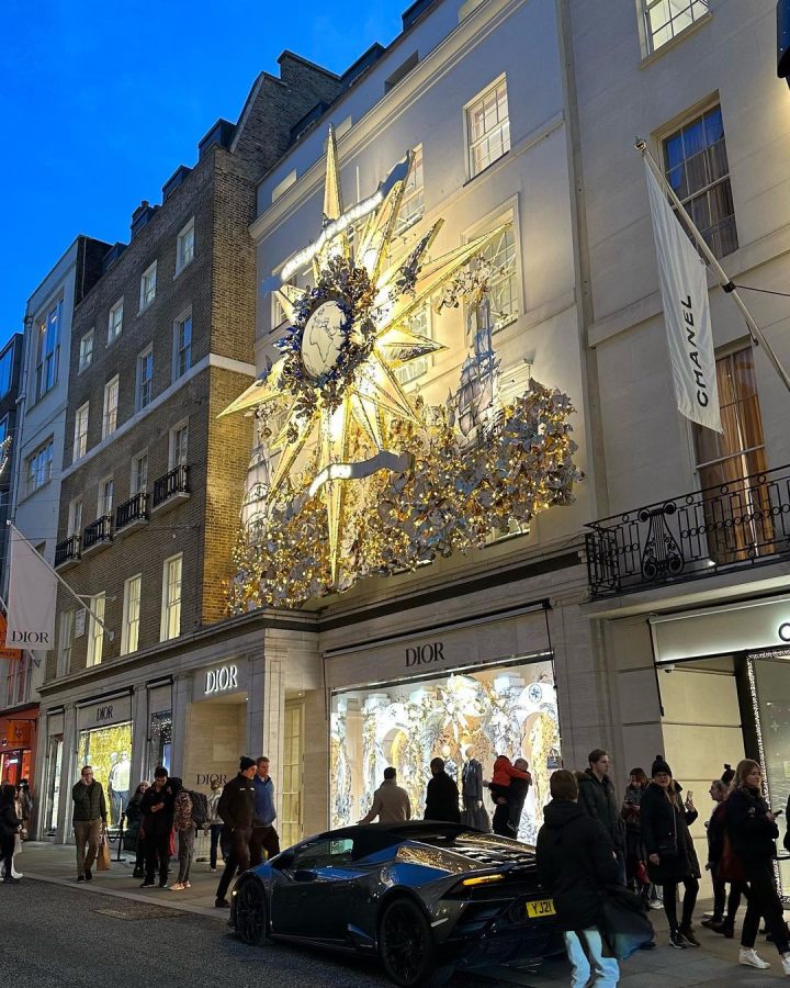 kerst in Londen versiering straten