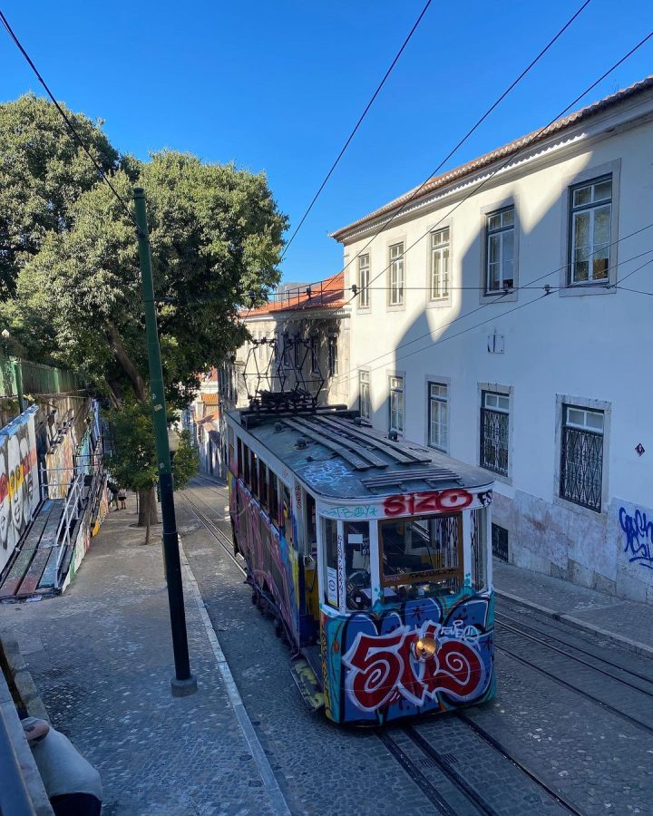 Ascensor de Glória in de wijk bairro alto