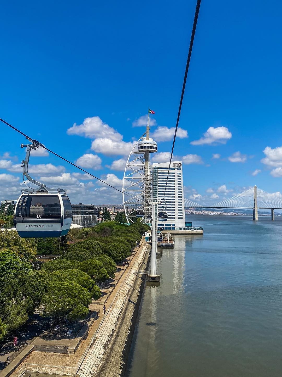 kabelbaan lissabon naar het aquarium