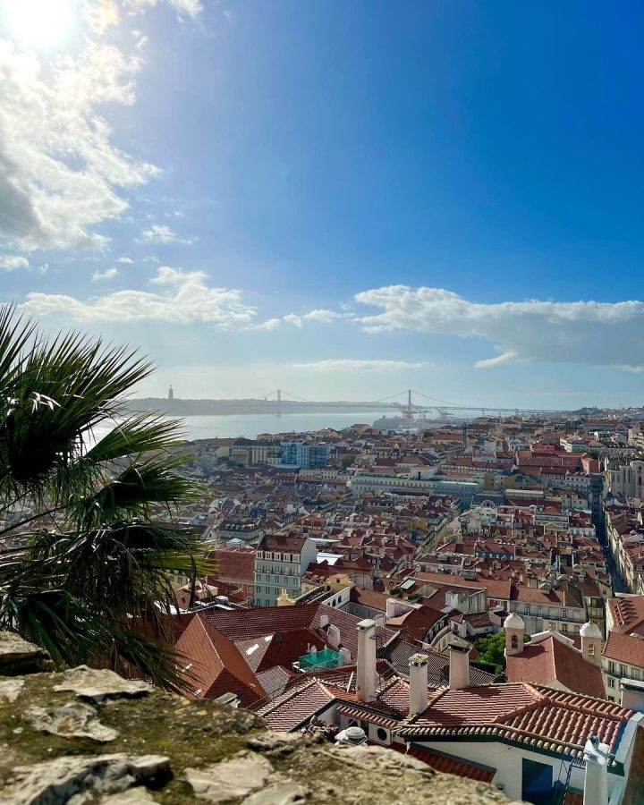 uitzicht over lissabon vanaf het kasteel