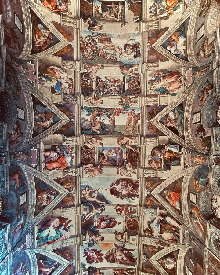 Plafond van de Sixtijnse Kapel in Rome