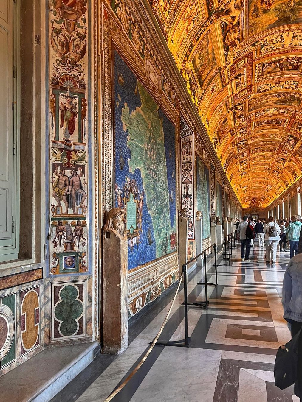 kaarten galerij vaticaanse musea rome