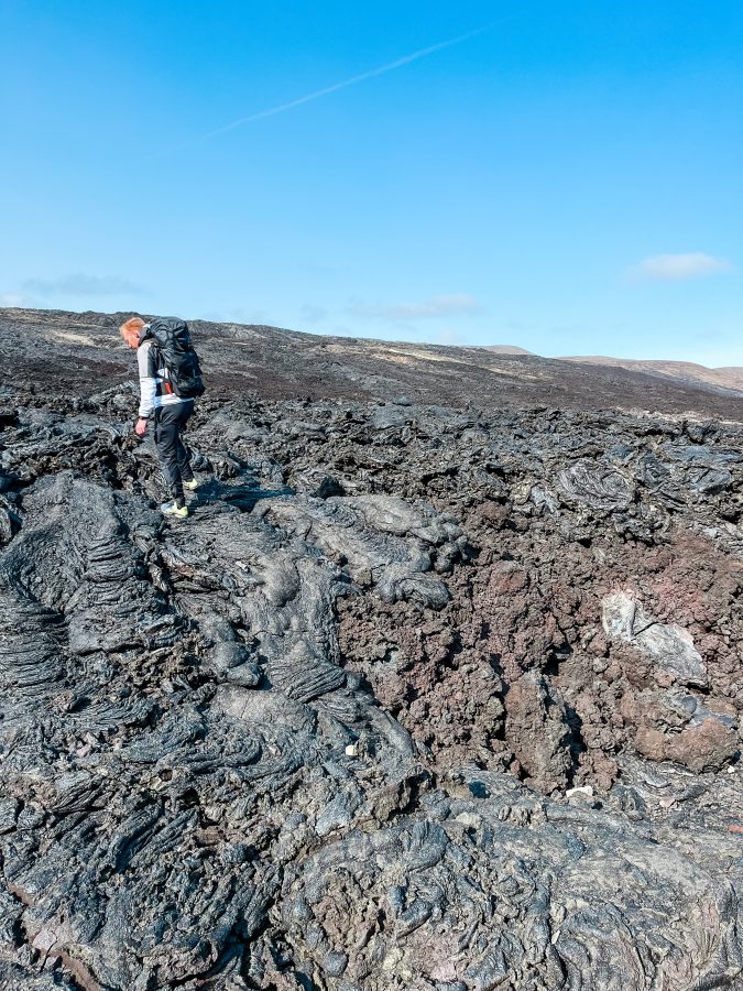 Hike naar de uitgebarsten vulkaan op IJsland