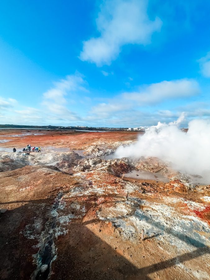 Grunnuhver geothermisch gebied ijsland reykjanes