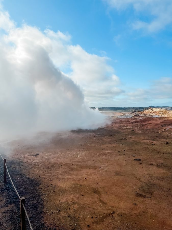 Grunnuhver geothermisch gebied ijsland reykjanes