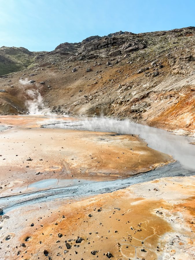 Seltún geothermisch gebied op het schiereiland reykjanes