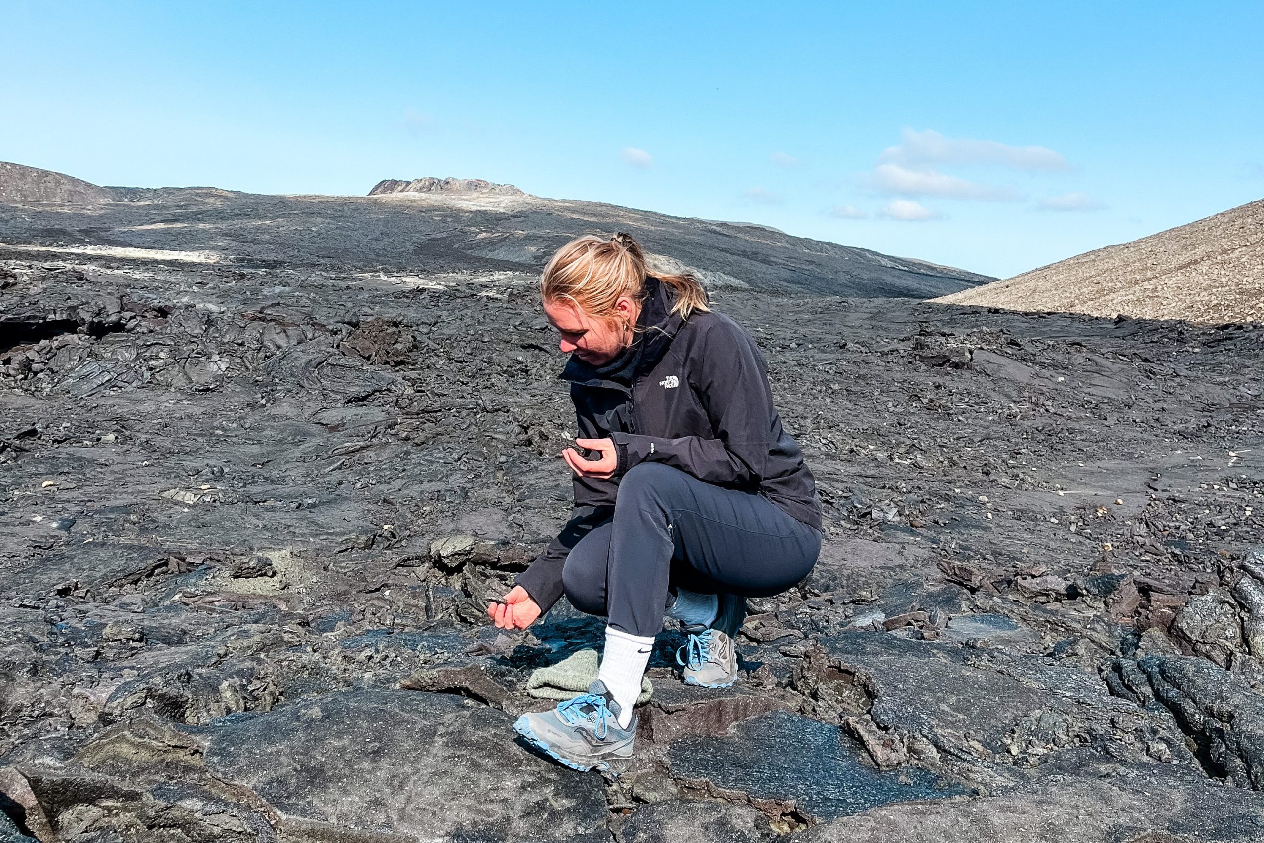 Wandeling naar de actieve vulkaan op IJsland Litli Hrutur