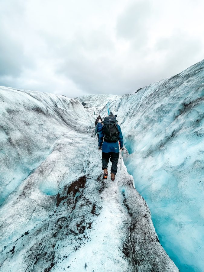 gletsjer hike ijsland