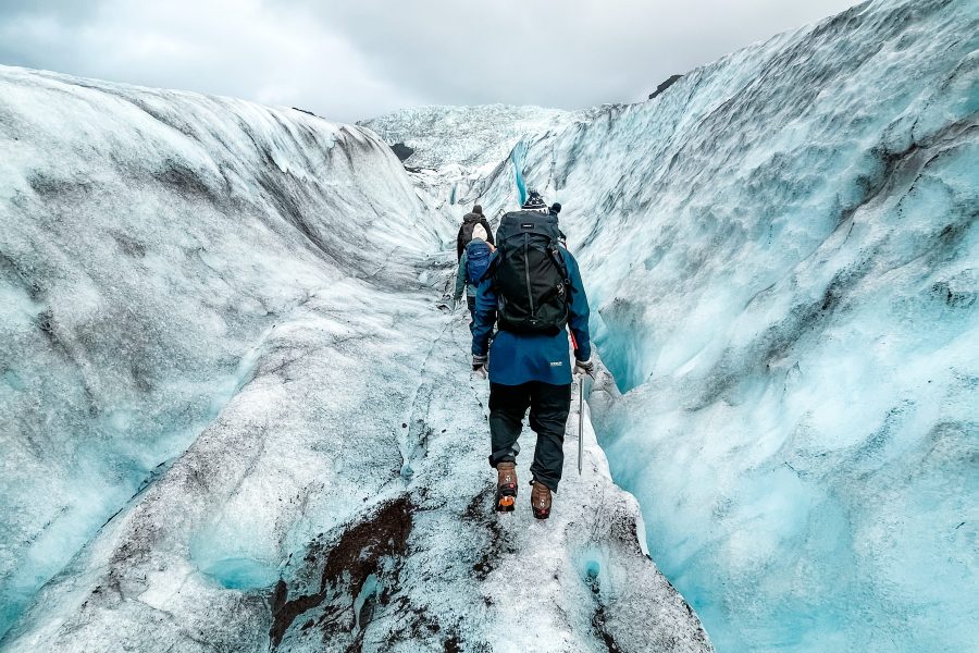 gletsjer hike ijsland