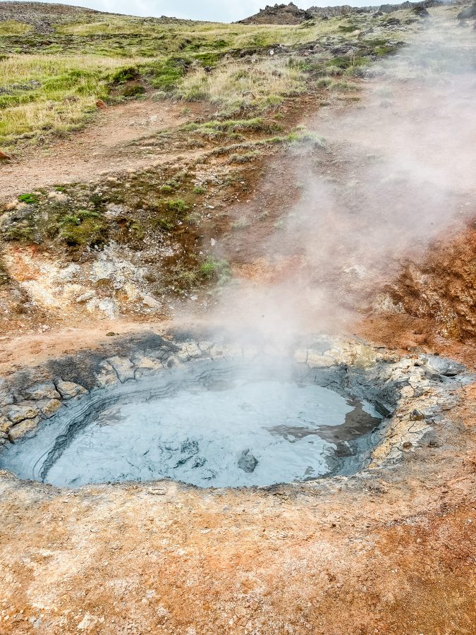 modderpoel bij Reykjadalur hotspring