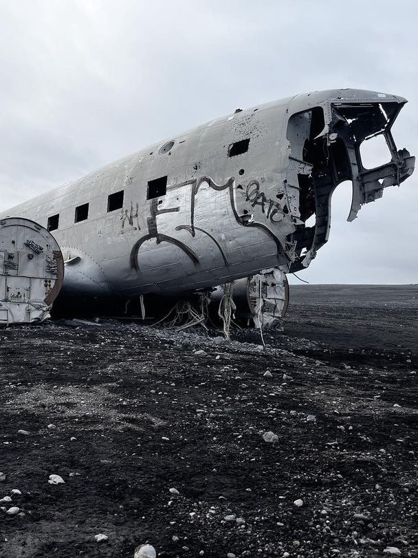 vliegtuigwrak Sólheimasandur ijsland