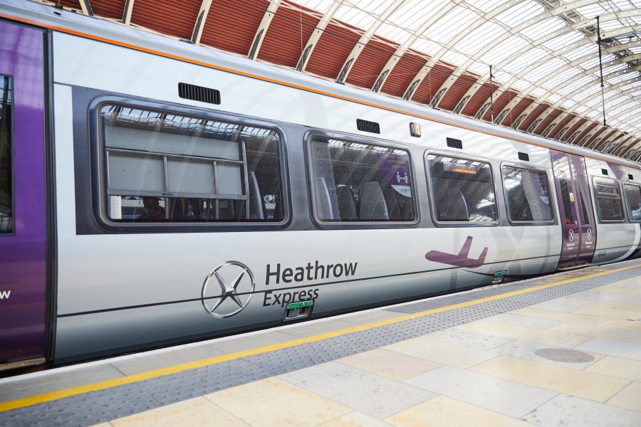 heathrow express vanaf het vliegveld naar londen centrum