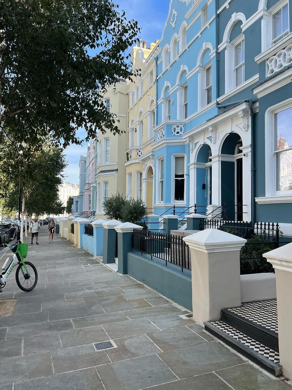 notting hill gekleurde huizen wijk londen