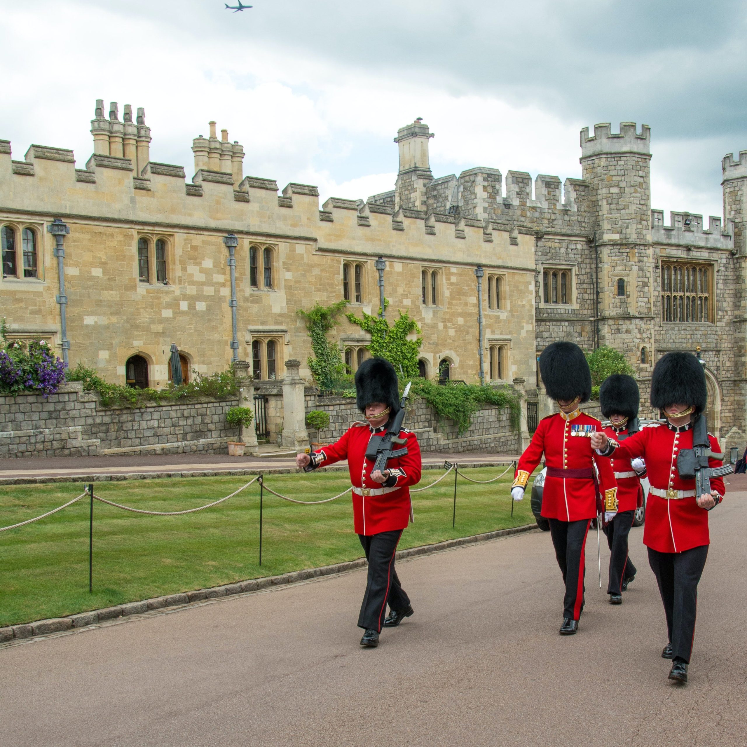 wisseling van de wacht bij windsor castle