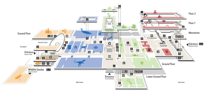 plattegrond natural history museum