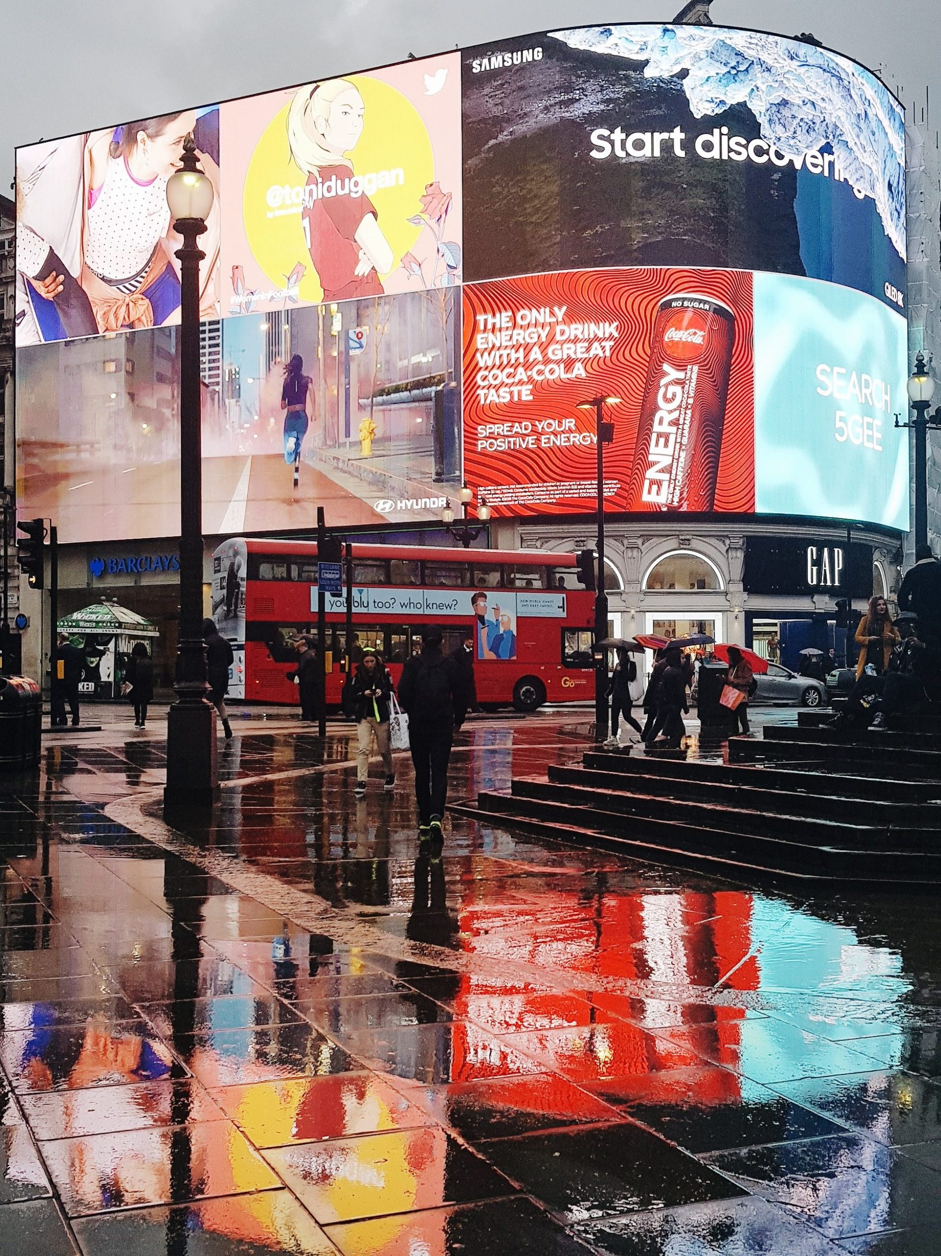 reclame borden piccadilly circus