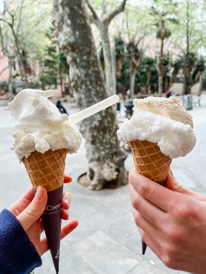 beste ijs in barcelona in de wijk eixample