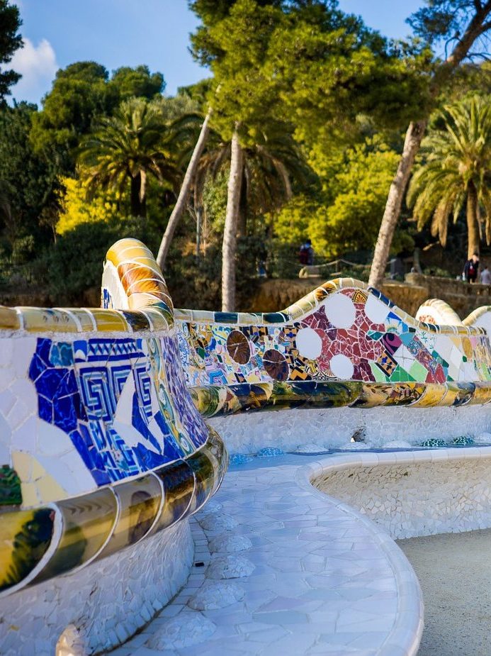 park guell gaudi barcelona.