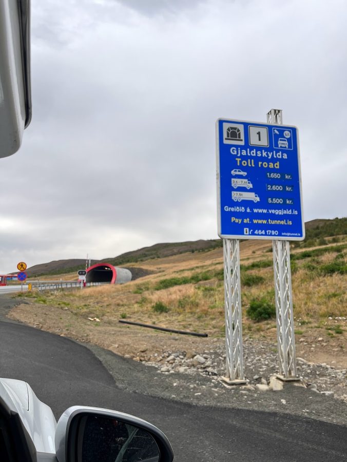 tol bij diamond cirlce richting akureyri