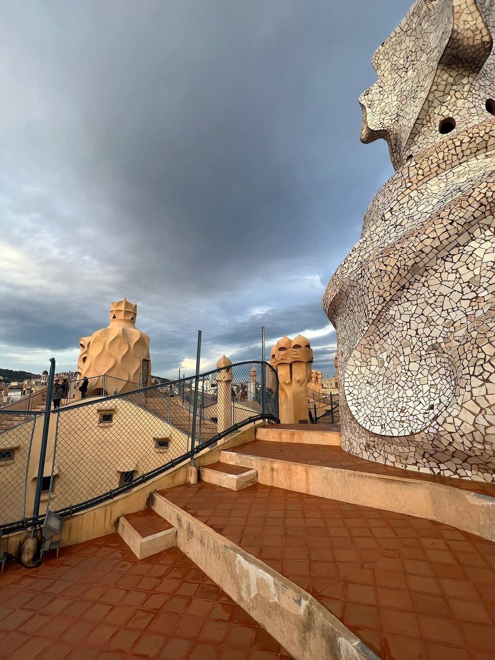 het dak van casa mila la pedrera