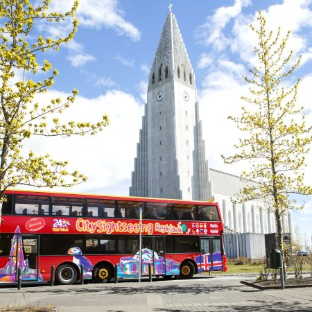 Hop on hop off bus Reykjavik