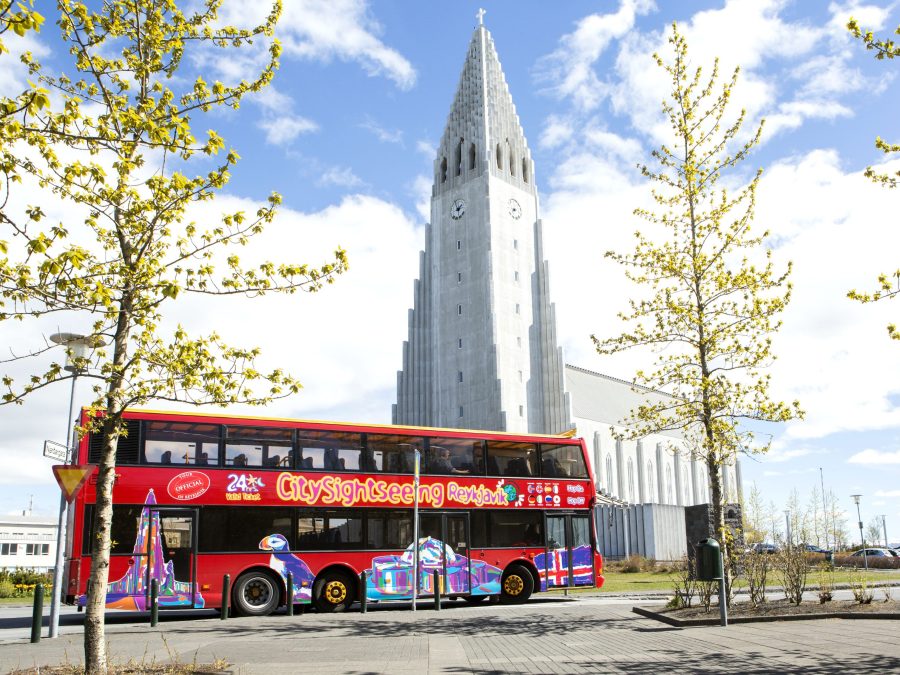 hop on hop off bus in reykjavik
