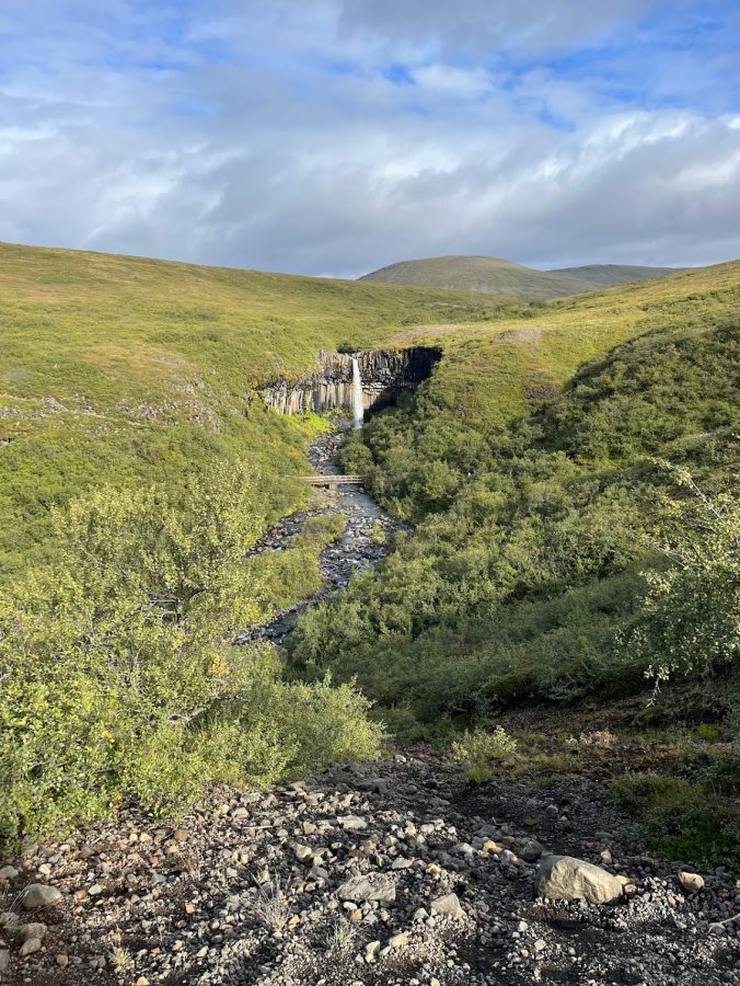 Op de route naar Svartifoss 