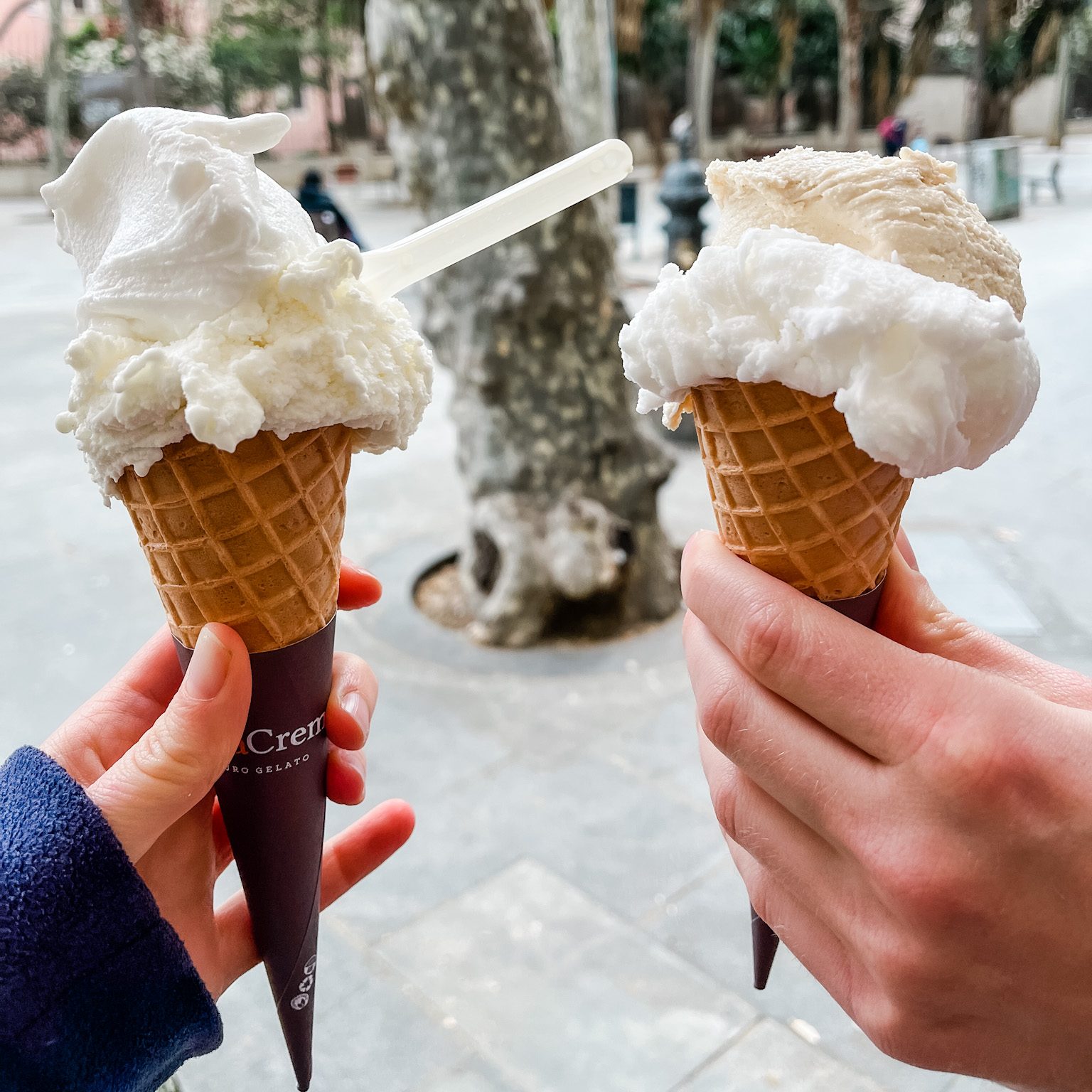 beste ijs in barcelona in de wijk eixample