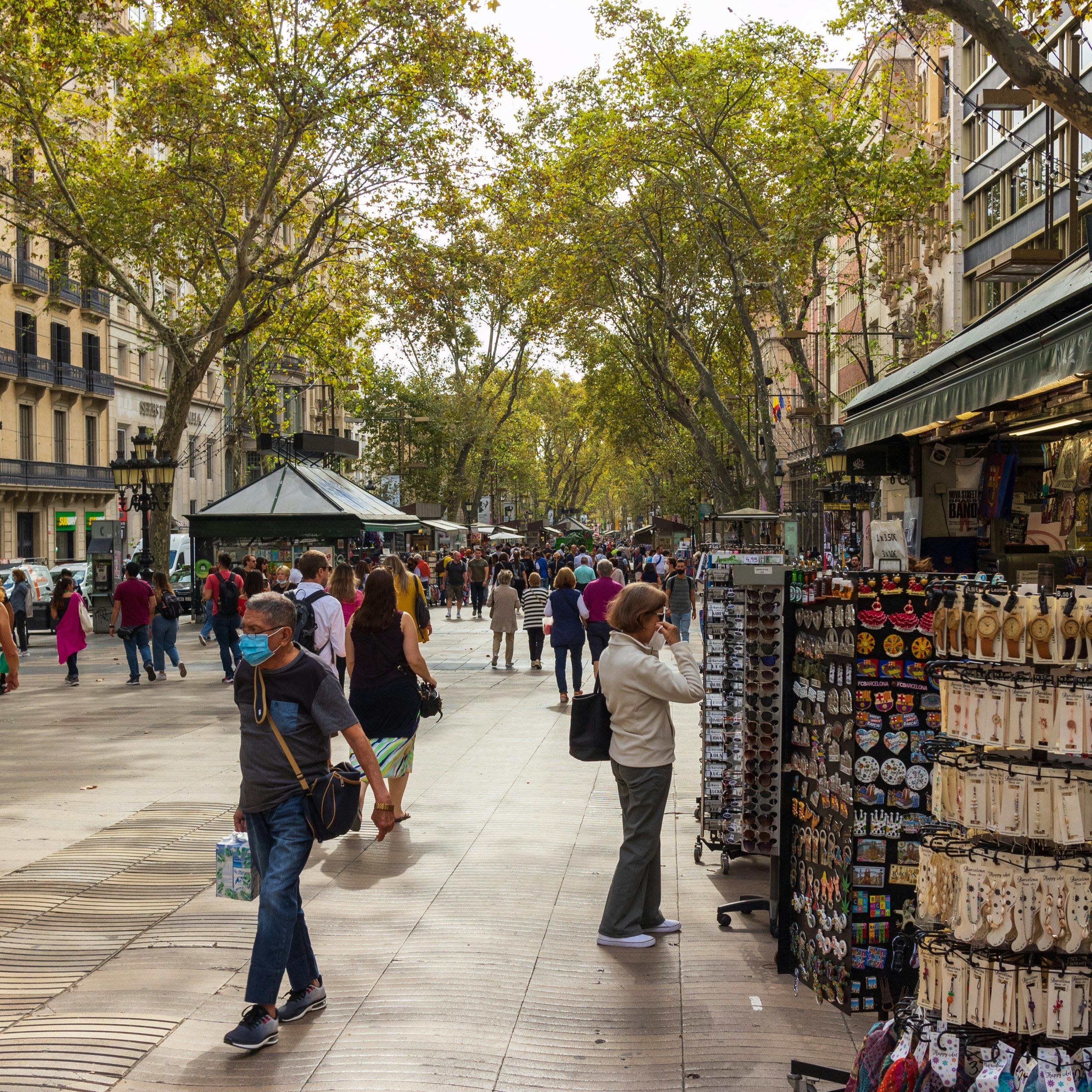 la ramblas barcelona met kinderen