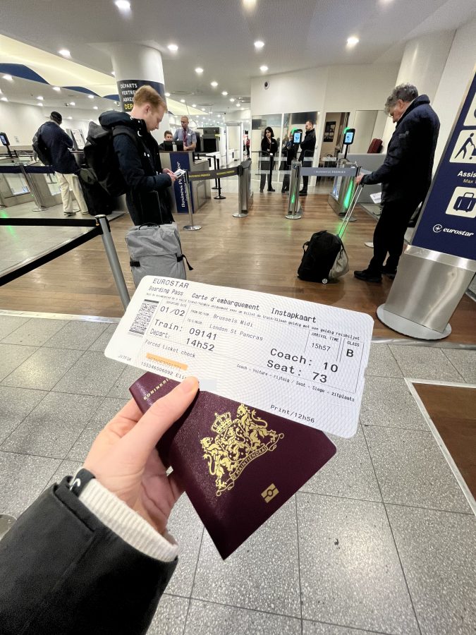 met de trein naar Londen overstappen in Brussel douane