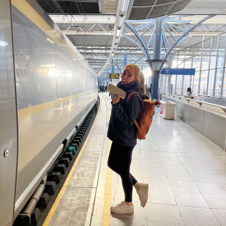 Met de trein naar Londen 