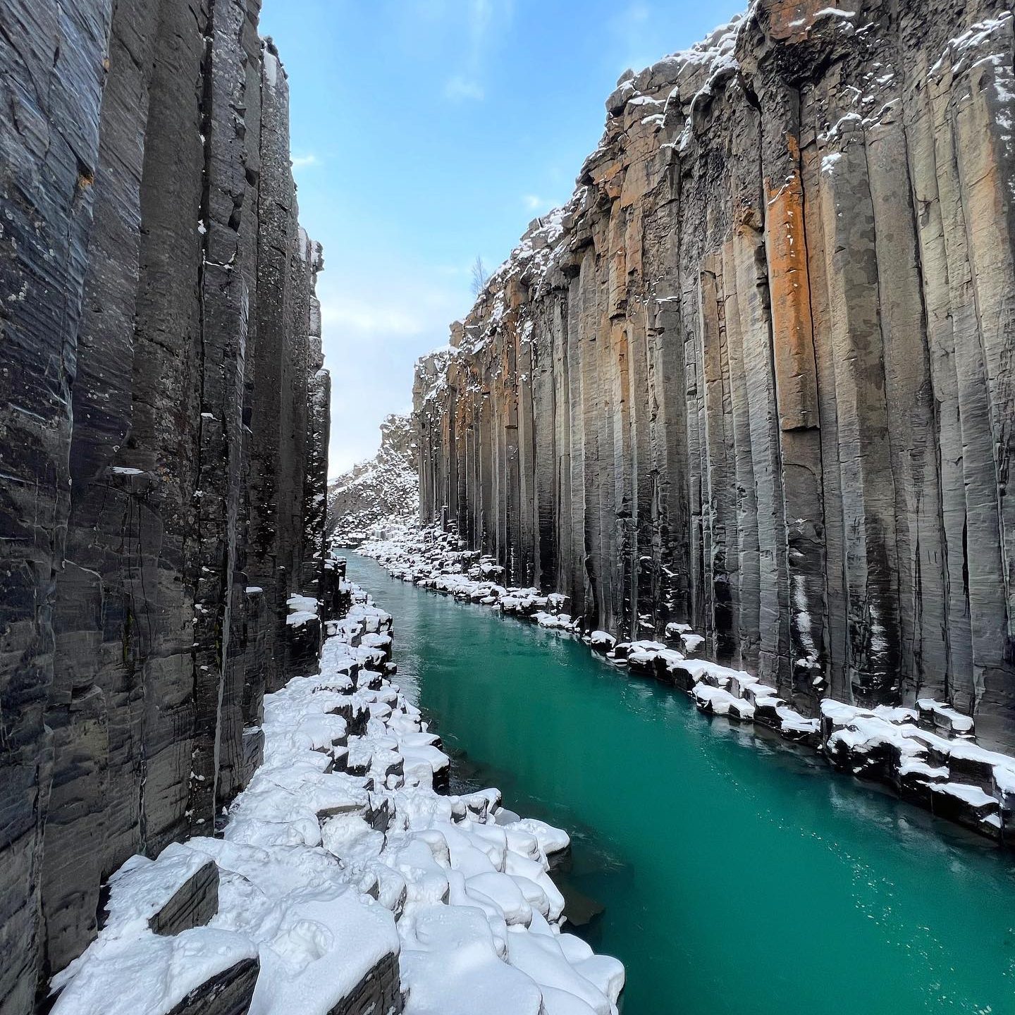 Stuðlagil bezienswaardigheden in ijsland