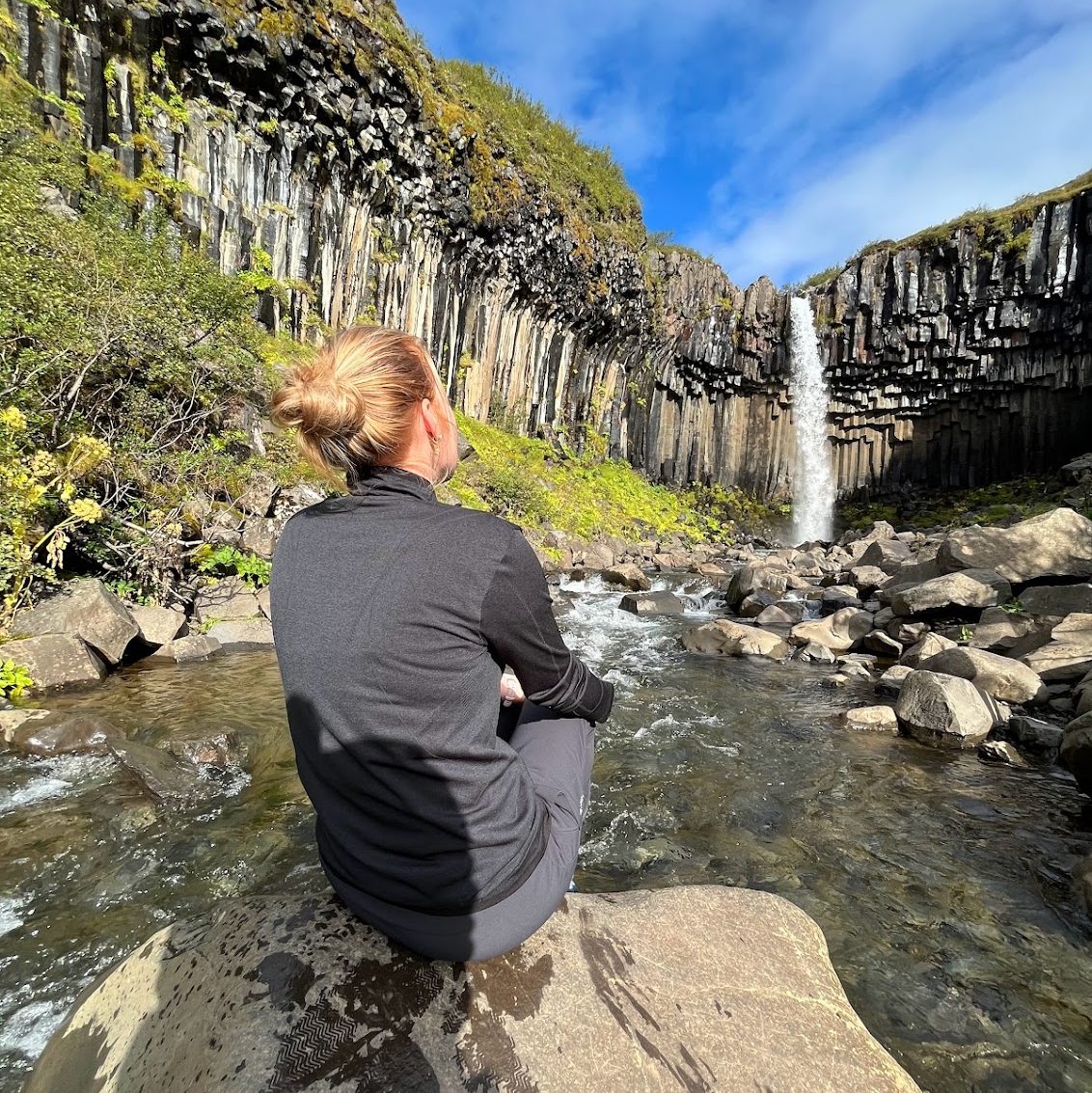 Svartifoss mooiste watervallen op ijsland