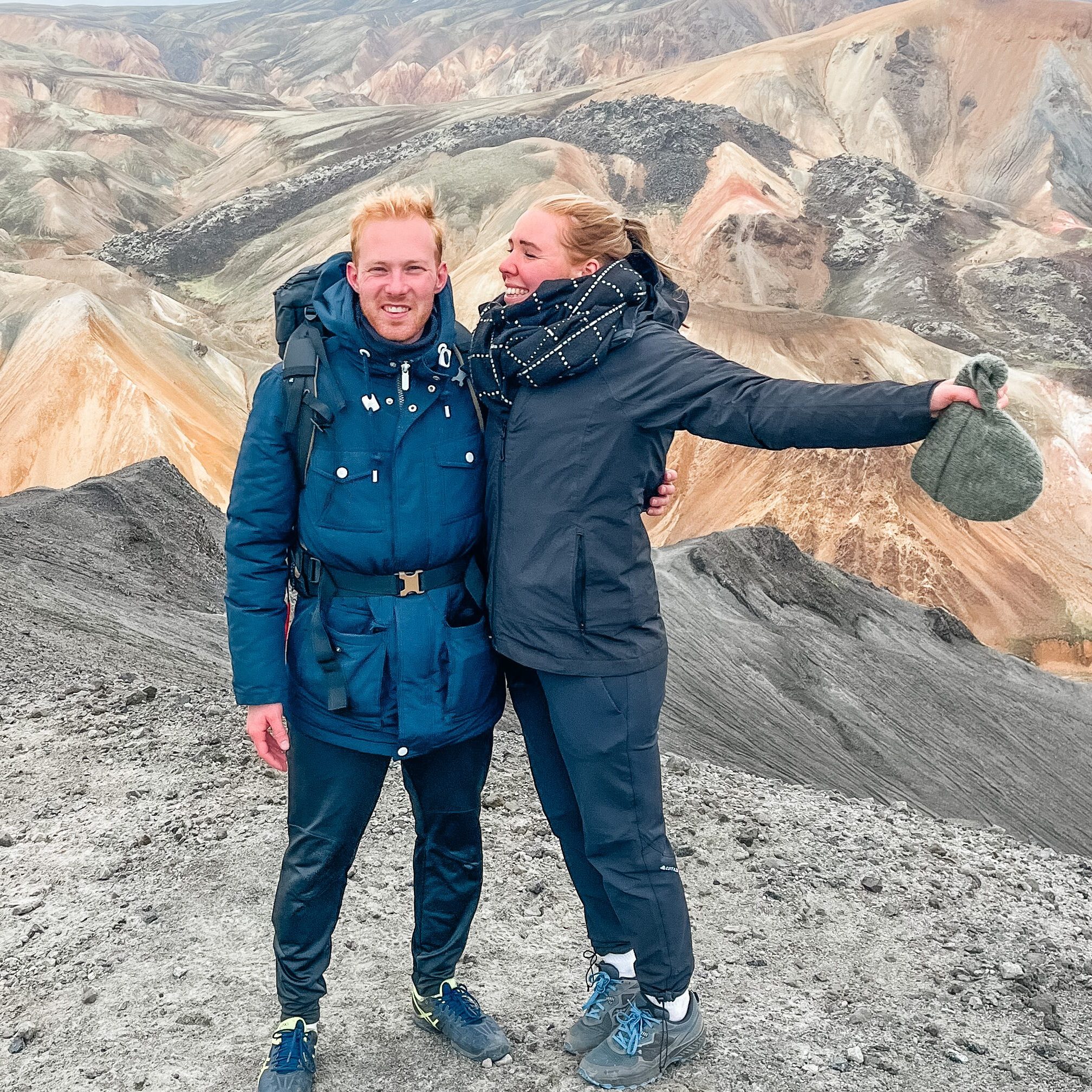 hikes bij landmannalaugar