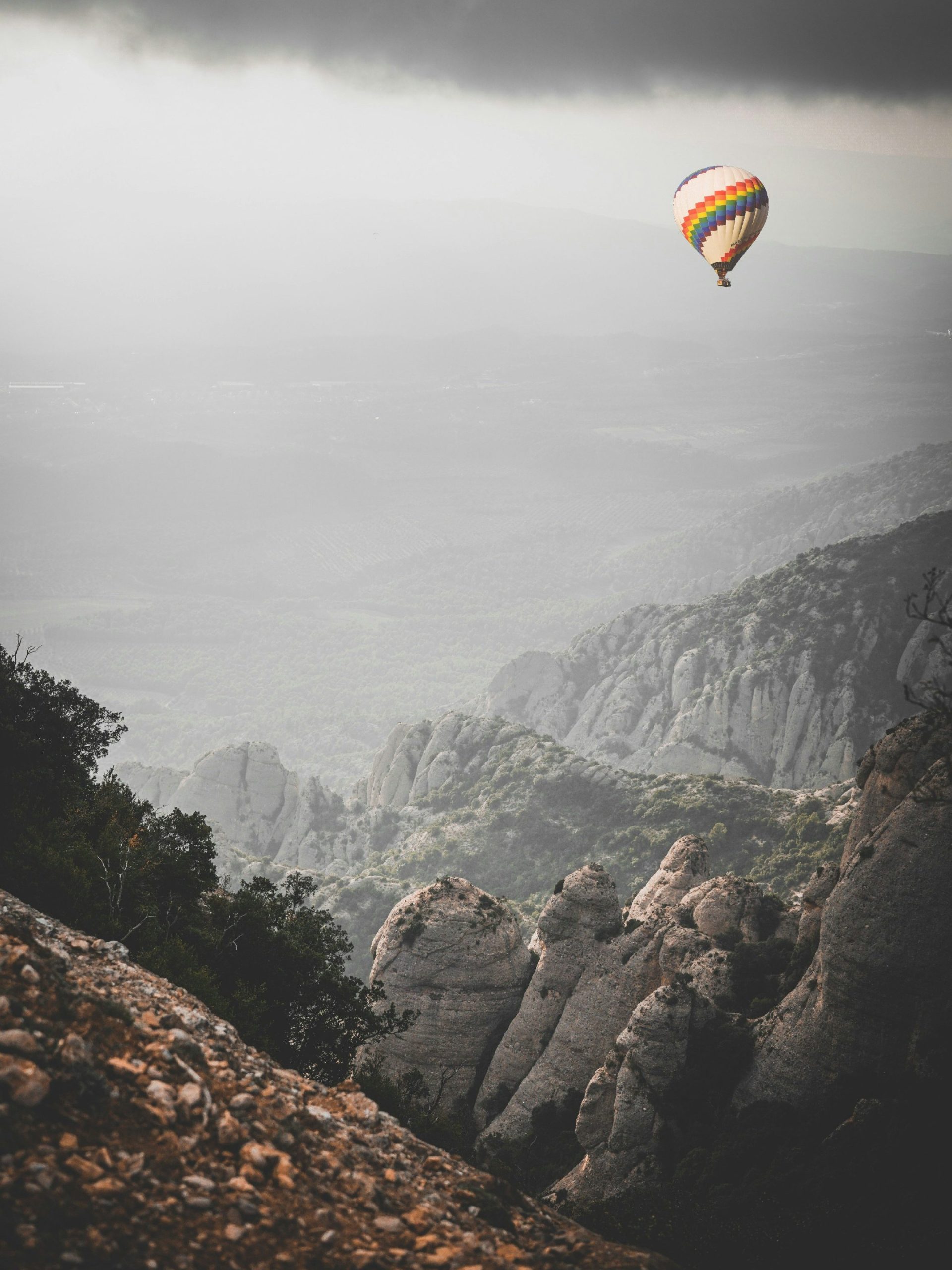 luchtballon in Montserrat