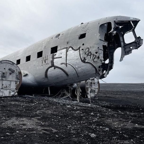 vliegtuigwrak Sólheimasandur ijsland