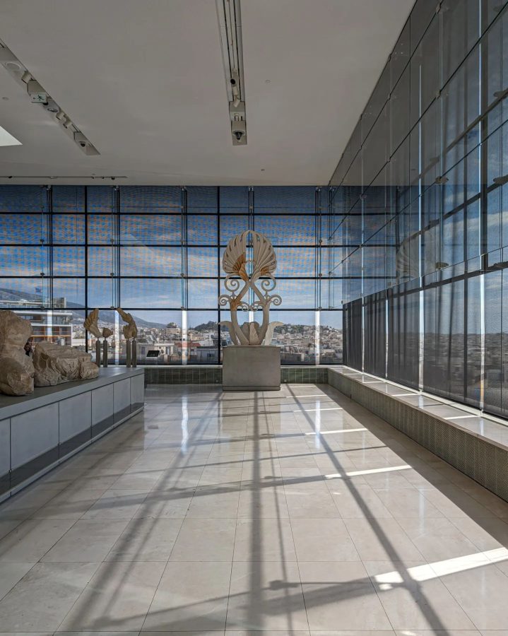 uitzicht op de akropolis vanuit het museum