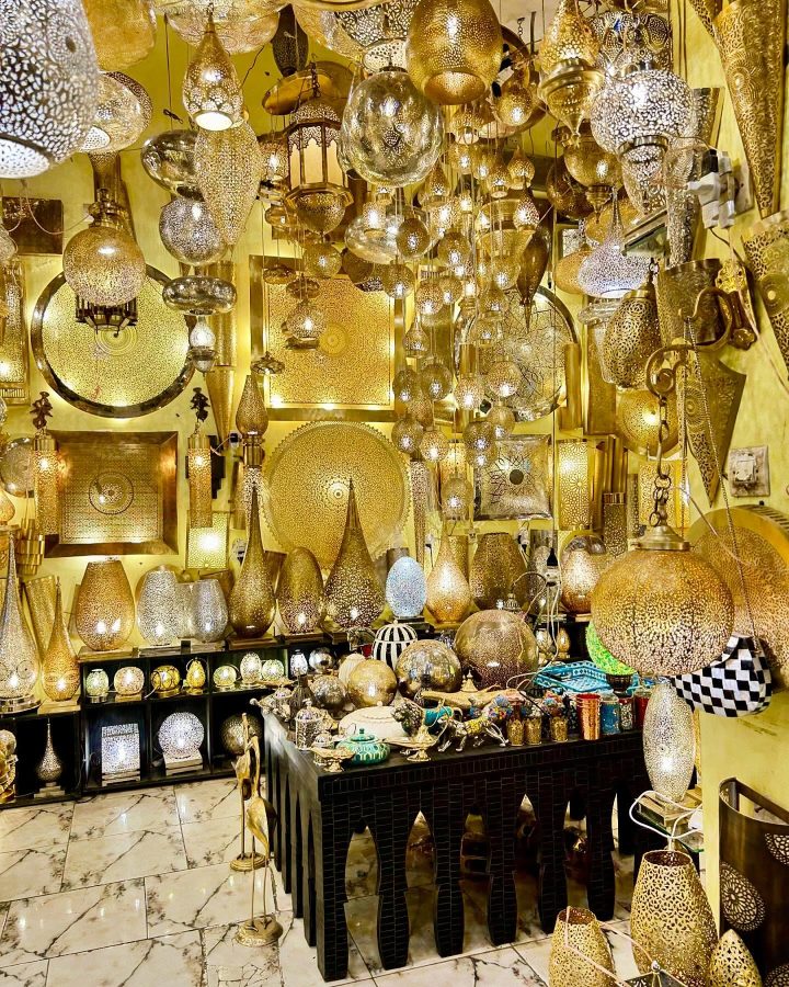 lampen souks van marrakech medina