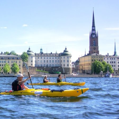 Kayak tour in het centrum van Stockholm