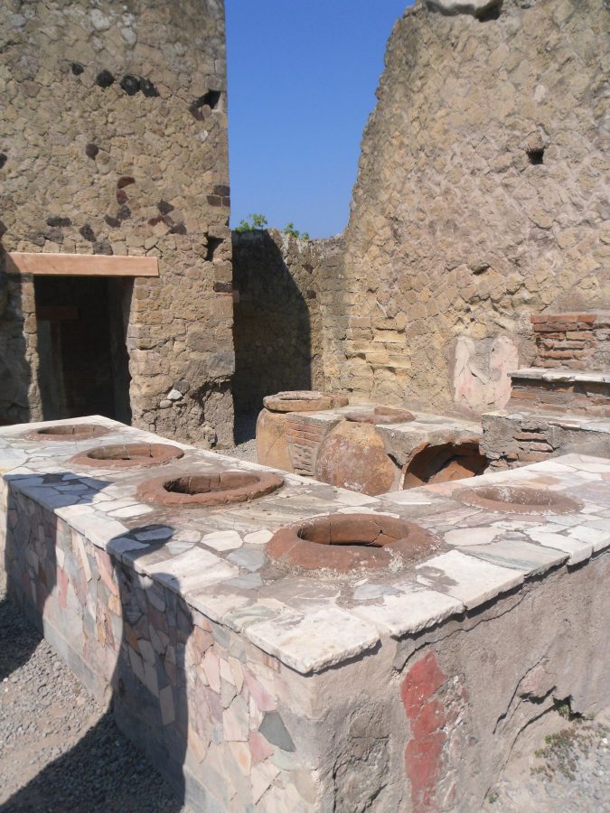 Een van de 'thermopolia' in Pompeii