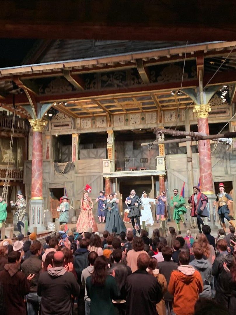 Voorstelling in het Shakespeare’s Globe theater