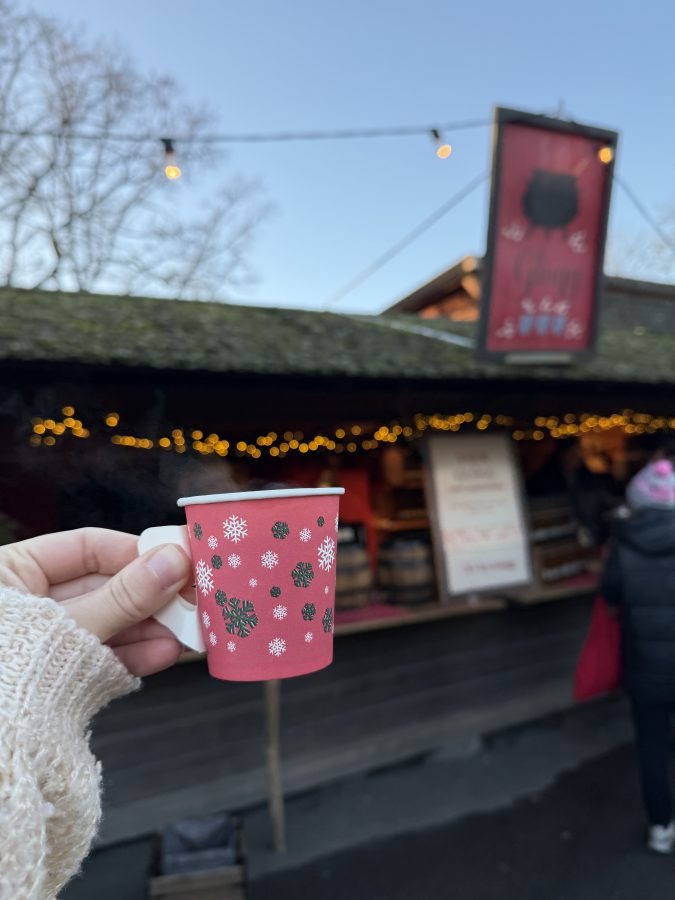 Grött op de kerstmarkt in Skansen Stockholm