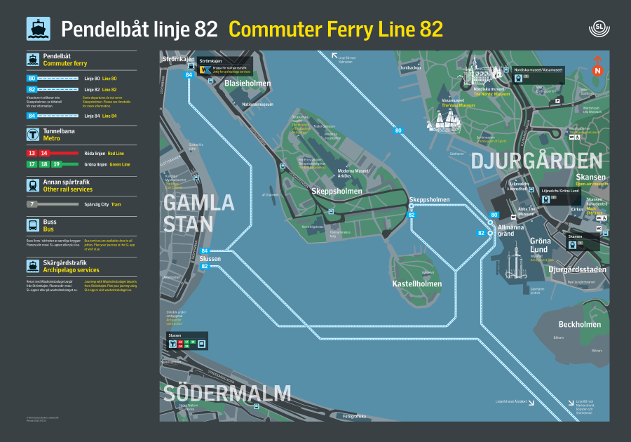plattegrond veerboten stockholm openbaar vervoer