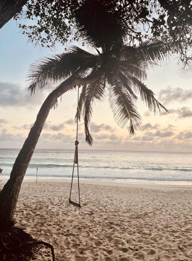 Klein onbekend strand Seychellen Mahé