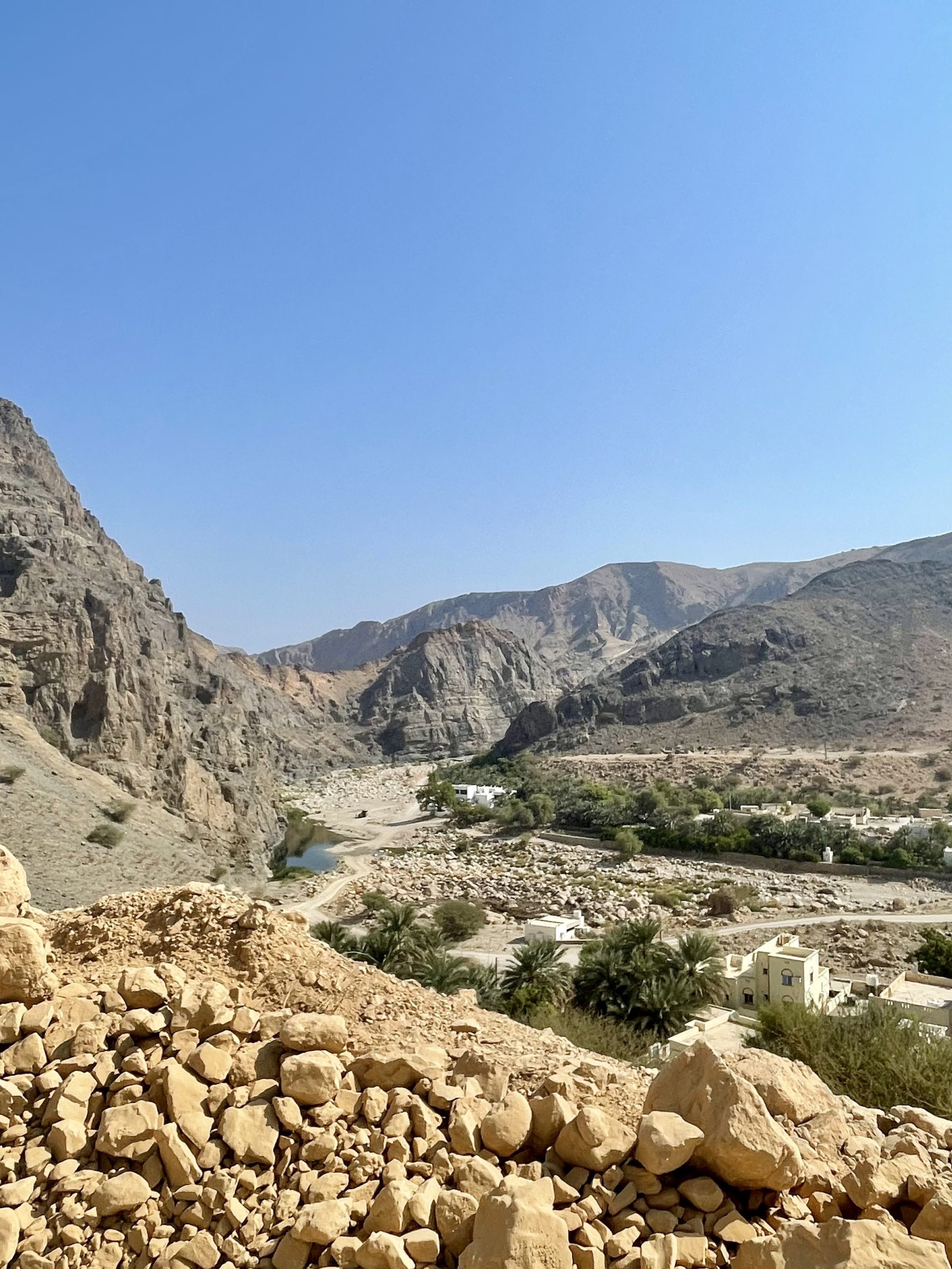 Wadi al Arbeieen 14 dagen Oman route