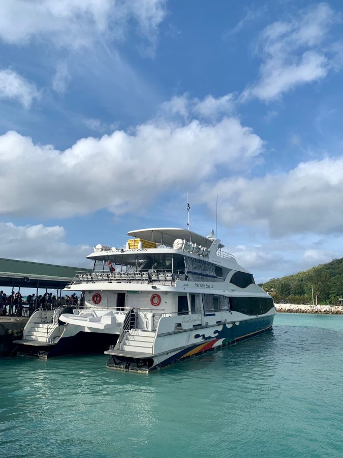 Ferry La Digue eilandhoppen Seychellen boot